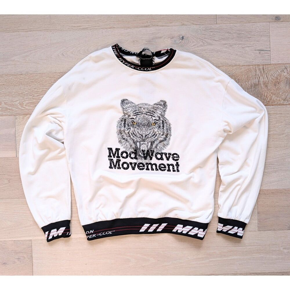 MWM Mod Wave Movement Tiger Sweatshirt - RARE